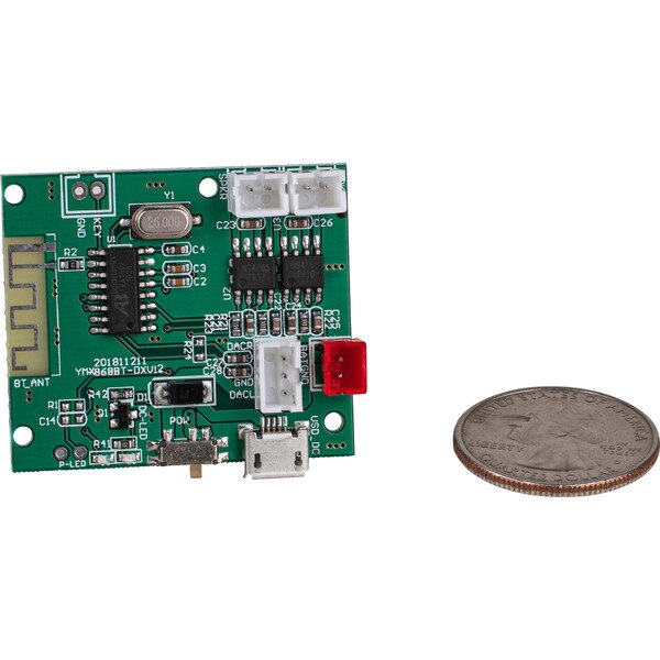 2 x 5W Bluetooth Amp Board with Audio Output and Battery Option